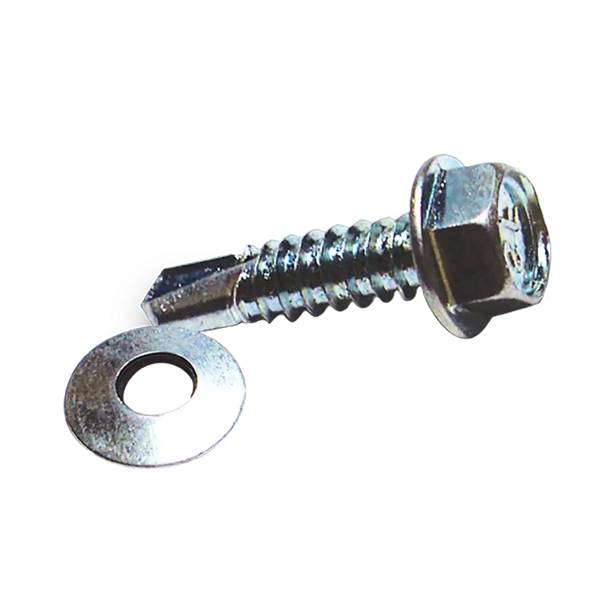 Pija autotaladrante con punta de broca TEK 3 y cabeza hexagonal para láminas